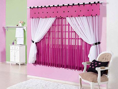 Cortina Infantil para Quarto 220 x 180 cm - Juma Enxovais Ch